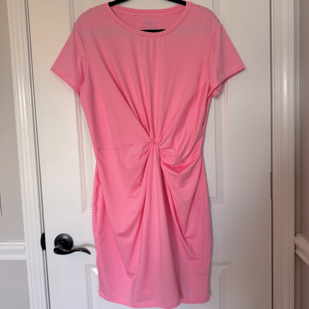 Vineyard Vines Pink Striped Dress
